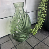 Vintage Green Small Glass Bottle Vases - 5 styles