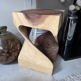 Makasi Teak unique Teak small statement pieces;
Teak Twist Side square table H45cm&nbsp;