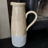 Ceramic Rustic two-toned Jug H42cm