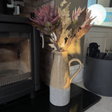 Ceramic Rustic two-toned Jug H42cm