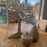 Aluminium Silver Tree of Life H36cm
