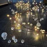 Illuminating ideas by Light Style London - quality &amp; stylish lights
Matt Crystal Blossom &amp; copper Light Chain&nbsp; - Battery powered 100 warm white LEDs