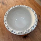 Off-white Distressed Ceramic Bowl