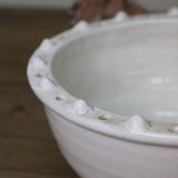 Off-white Distressed Ceramic Bowl
