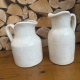Off White Terracotta Roe Jugs - 2 sizes