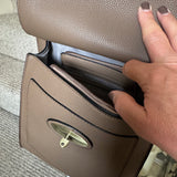 Faux Leather Slim Body Bag - Mocha