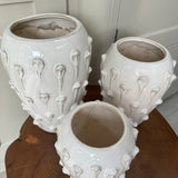 `Off White Bobble Vases - 3 sizes