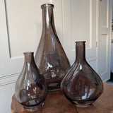 Warm Grey Glass Vase Collection - 5 styles