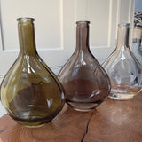 Olive Green Glass Vase Collection - 5 styles