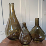 Olive Green Glass Vase Collection - 5 styles