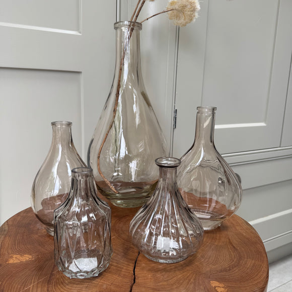 Smokey Brown Glass Vase Collection - 5 styles