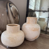Neutral soft tone Marbled effect Glazed Small Ceramic Vases&nbsp;&nbsp;
Available in two sizes; Small H11cm &amp; Large H13cm&nbsp;