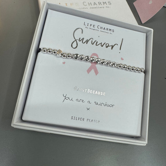 Life Charm Bracelet - ‘Survivor'