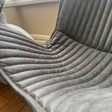Butterfly Chair with Grey Leather cover  *CLICK & COLLECT ONLY*