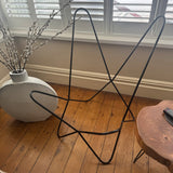 Butterfly Chair with Grey Leather cover  *CLICK & COLLECT ONLY*