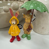 Ruth Rabbit Wearing a Raincoat H14cm