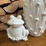 Off White Ceramic Fun Frogs - 2 designs