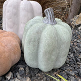 Ceramic Pumpkin - Medium Dusty Green