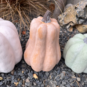 Ceramic Pumpkin - Tall Pale Orange H23cm