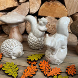 Ceramic Rustic Beige Hedgehog Decorations - 2 styles