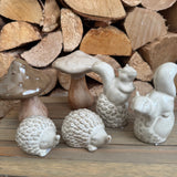 Ceramic Rustic Beige Hedgehog Decorations - 2 styles