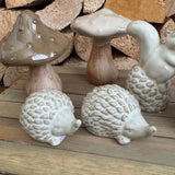 Ceramic Rustic Beige Hedgehog Decorations - 2 styles