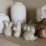 Ceramic Rustic Beige Hedgehog Decorations - 2 styles