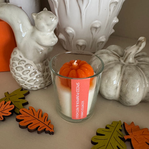 Small Soy Pumpkin Candle - Spiced Pumpkin & Pathcouli