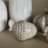 Ceramic Rustic Acorn Decorations - 2 sizes