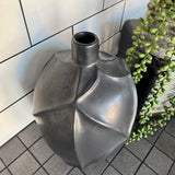 Light &amp; Living - a world of inspiration;
Matt Black Ventano Vase H27cm&nbsp;