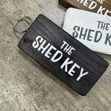 Wooden Keyring - The Shed Key