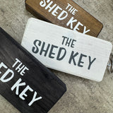 Wooden Keyring - The Shed Key