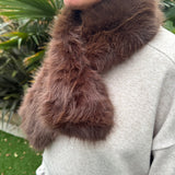 Faux Fur Scarf - Cocoa