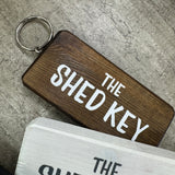 Wooden Keyring - The Shed Key