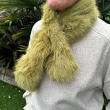 Faux Fur Scarf -  Artichoke