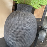 Mashaba Matt Black Vase 40cm
