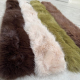 Faux Fur Scarf - Mocha Mousse