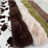 Faux Fur Scarf - Mocha Mousse