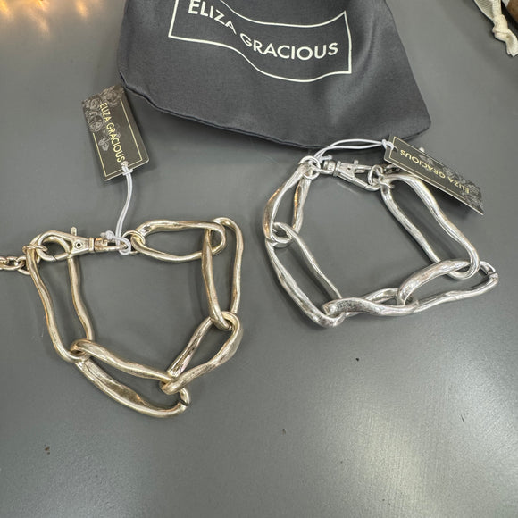 Eliza Gracious - Elongated Oval Chain Link Bracelet | 2 Colours