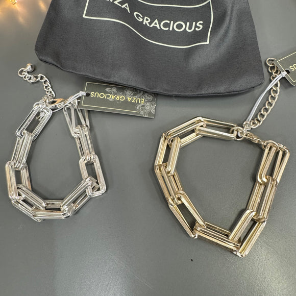 Eliza Gracious - Elongated Link Bracelet | 2 Colours