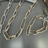 Eliza Gracious - Elongated Oval Chain Link Necklace | 2 colours