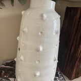 Off-White Distressed Bobble Vase H36cm&nbsp;