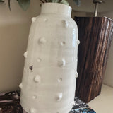 Off-White Distressed Bobble Vase H36cm