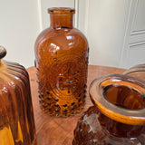 Brown Bottle Glass Bud Vase Collection - 4 Styles