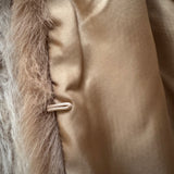 Faux Fur Long Gilet - Cappuccino