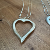 Eliza Gracious - Long large open Heart Necklace | 2 Colours