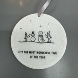 Christmas - Small Quotable marble round Hanger