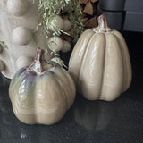 Caramel Ceramic Glazed Pumpkins&nbsp;
Available in 2 sizes - Small 10cm &amp; Large 15cm