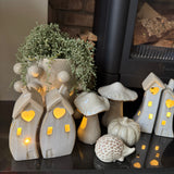 Ceramic Rustic Beige Hedgehog Decoration