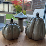 Caramel Ceramic Glazed Pumpkins&nbsp;
Available in 2 sizes - Small 10cm &amp; Large 15cm